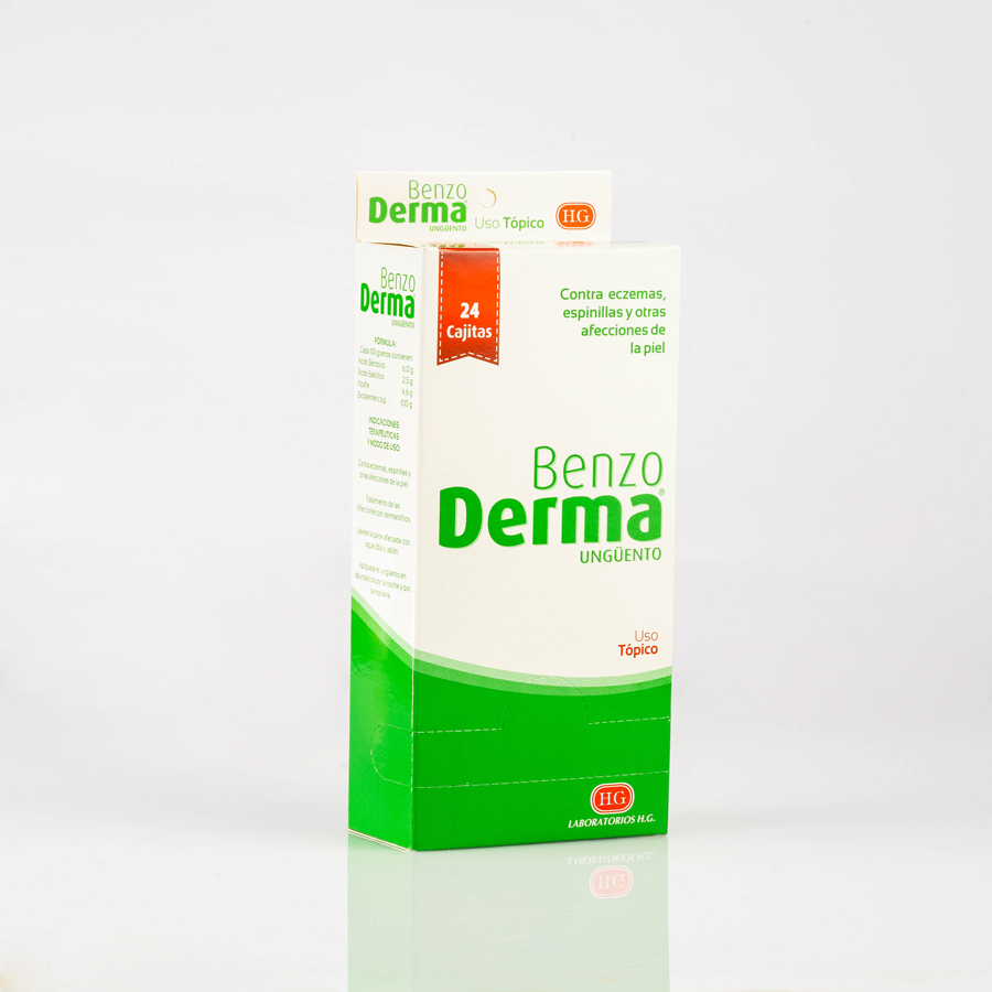 Tratamiento de la piel benzo derma 6.0 mg ungüento x 24 457195