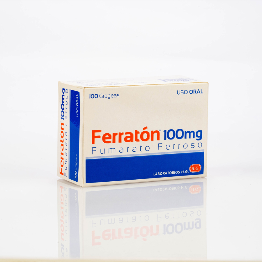 Hierro ferraton 100 mg grageas x 100 457196