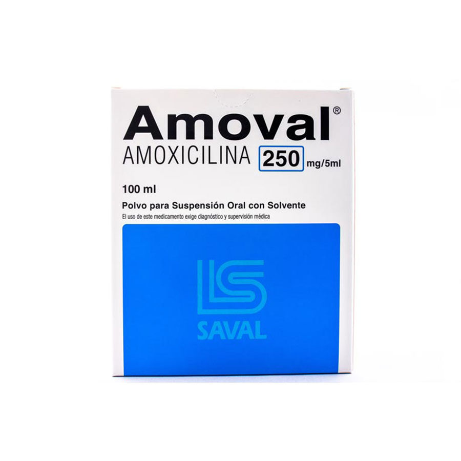 Amoval 250mg/5ml ecuaquimica - saval suspensión 457220