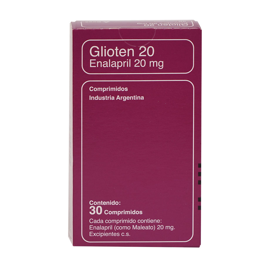 Glioten 20mg quifatex dist bago comprimidos 457278