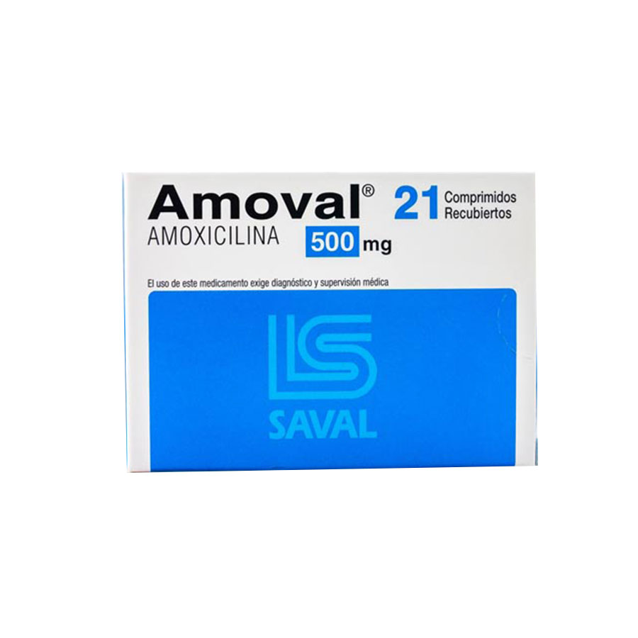 Amoval 500mg ecuaquimica - saval comprimido recubierto 457296