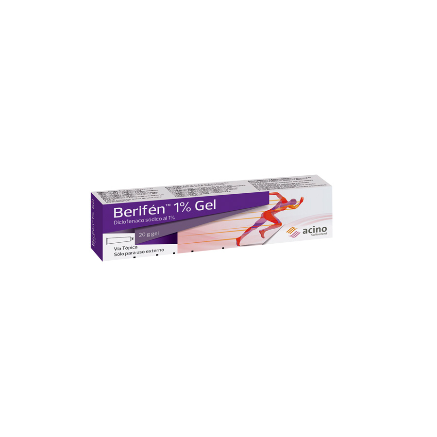 Antiinflamatorio no esteroideo berifen 1% gel 20 g 457302