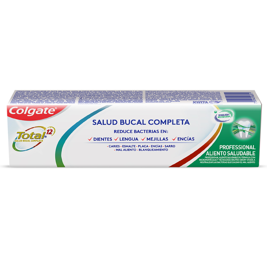 Crema dental colgate total-12 professional aliento saludable  75 ml 457467