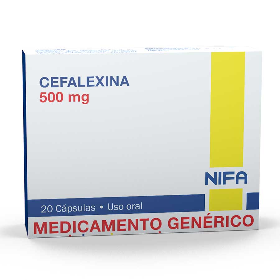 Cefalexina 500mg garcos - nifa genericos cápsulas 457476