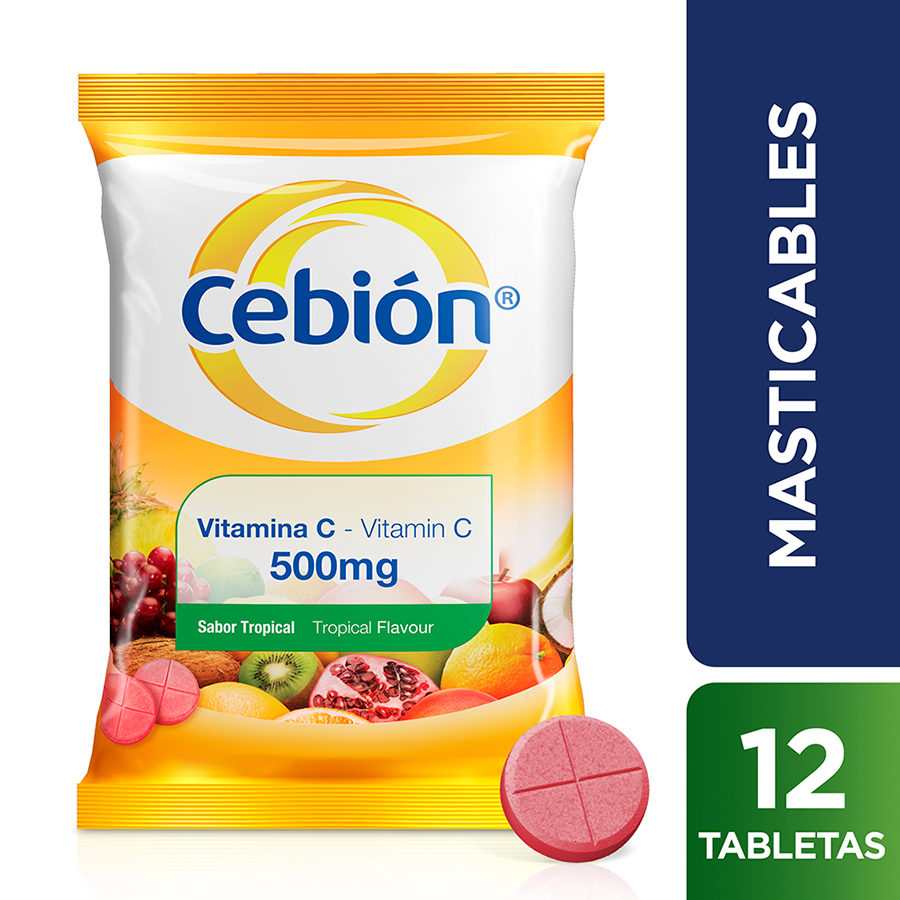 Cebion tab-mas f-tropix500mgx12 457592