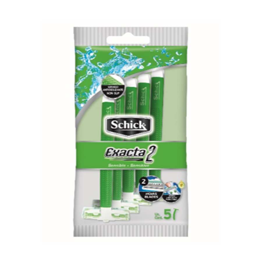 Afeitadora schick exacta ii piel sensible 5 unidades 457594