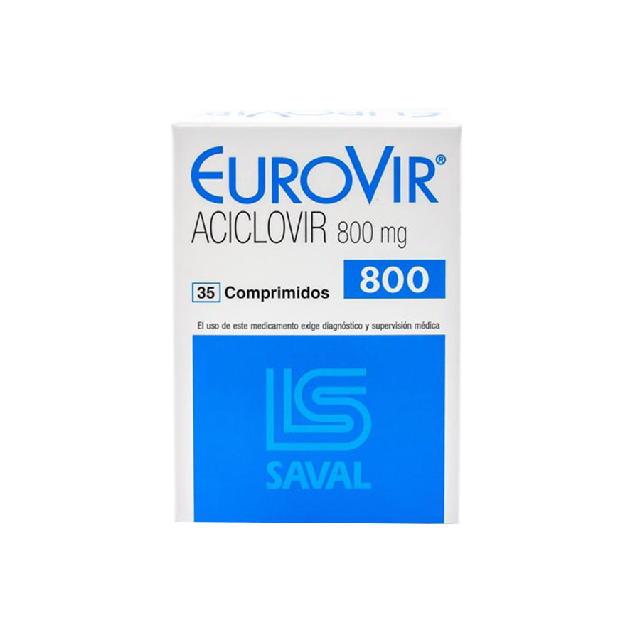 Eurovir 800mg ecuaquimica - saval comprimidos 457605