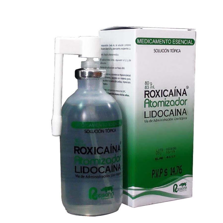 Roxicaina 10gr hospimedikka solución atomizador 457684