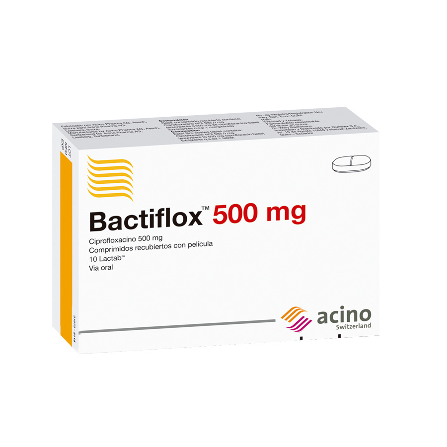 Bactiflox 500mg acino pharma comprimidos 457688