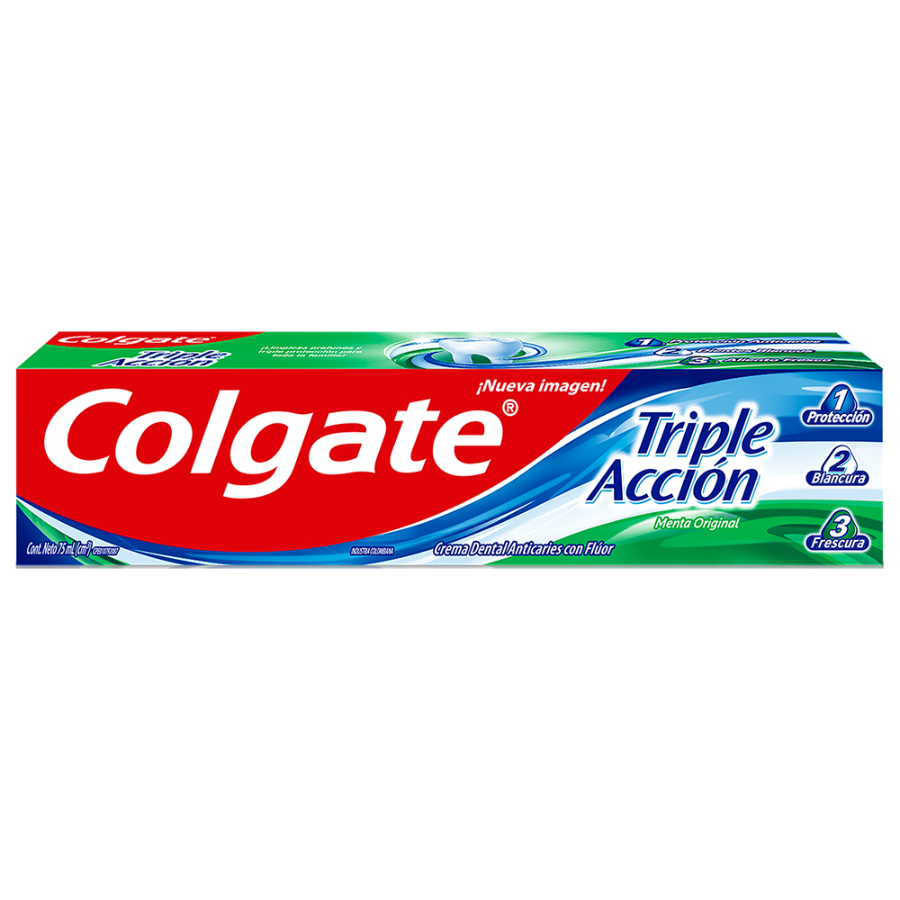 Crema dental colgate triple acción 75 ml 457705