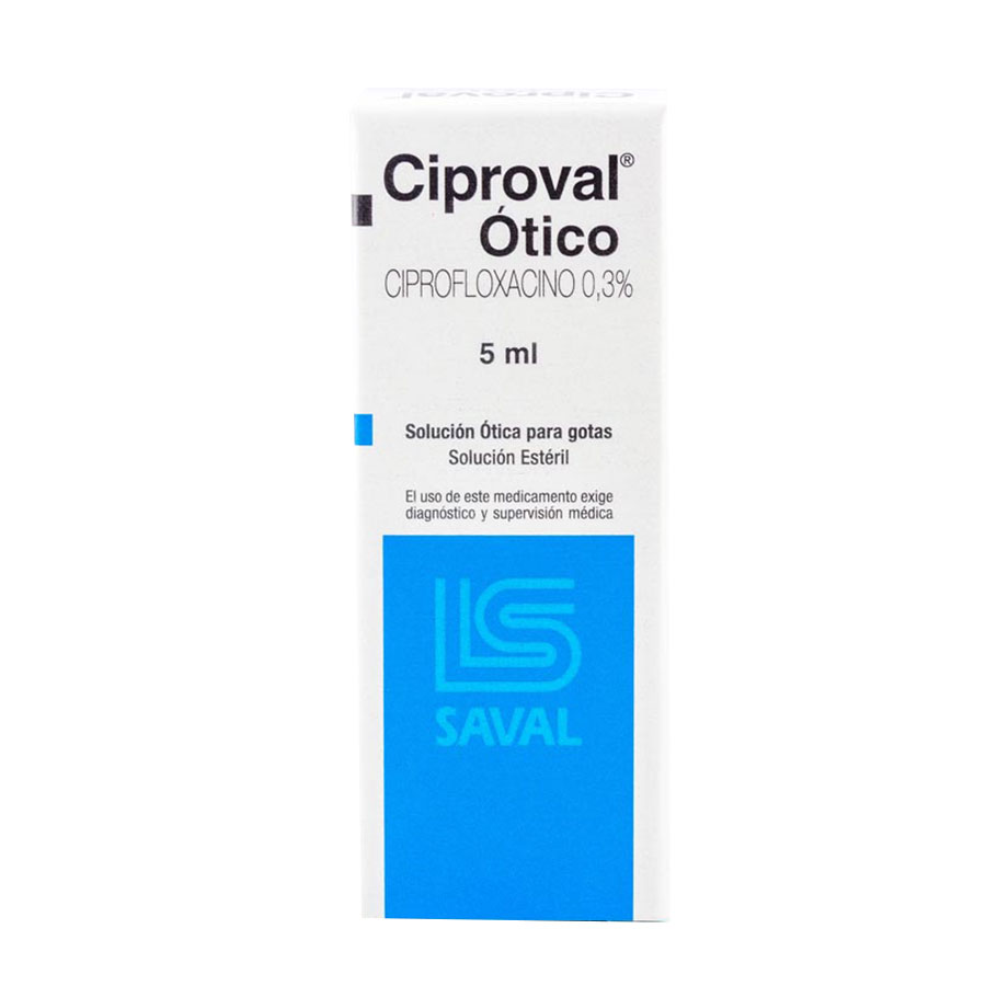 Ciproval 0.3% ecuaquimica - saval en gotas óticas 457719