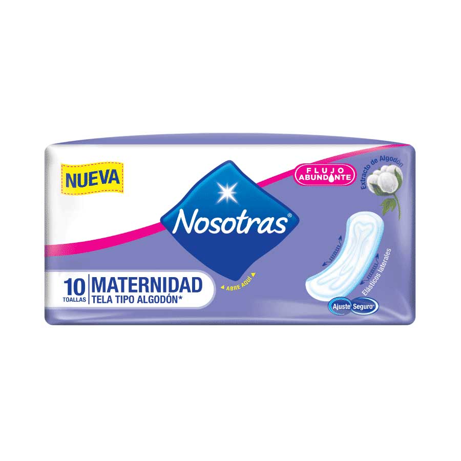 Toalla sanitaria nosotras maternidad x 10 unds 457969