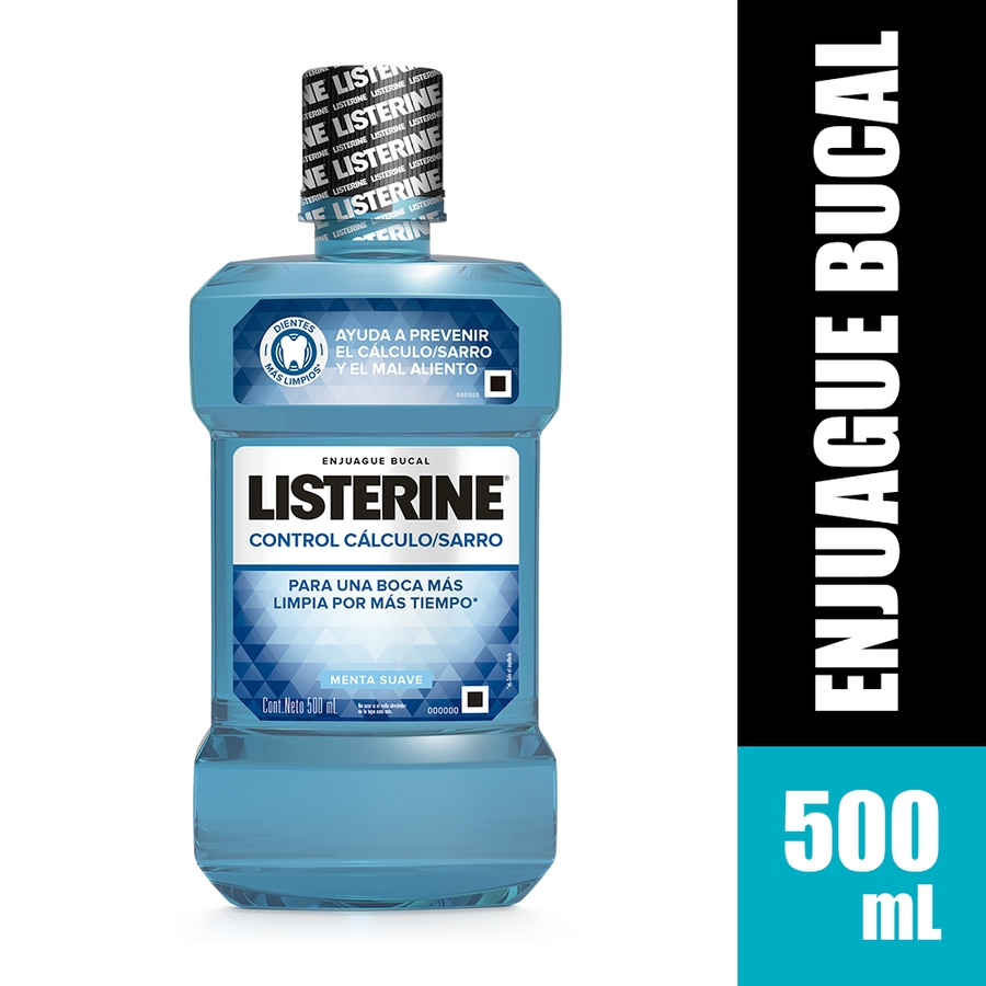 Enjuague bucal listerine control cálculo 500 ml 457982