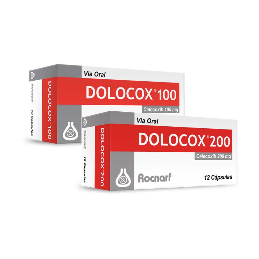 Dolocox 200mg rocnarf marca cápsulas 458039