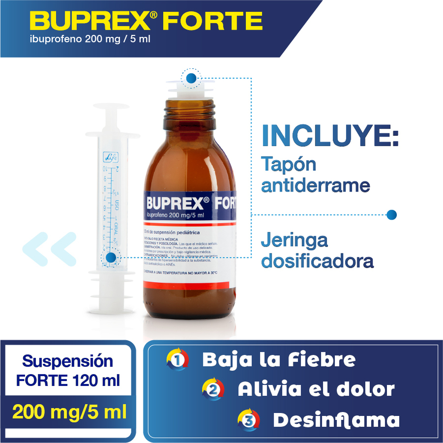 Buprex 200 mg / 5 ml suspensión 120 ml 458093