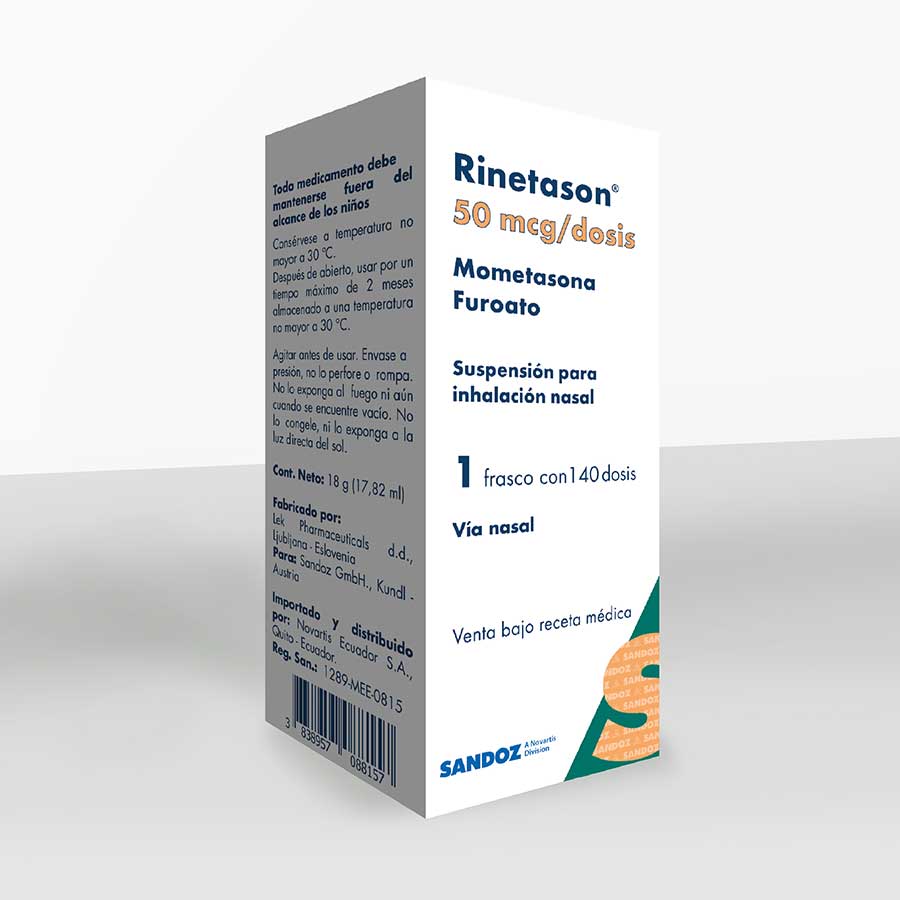 Rinetason 50mcg alianza sandoz spray nasal 458153