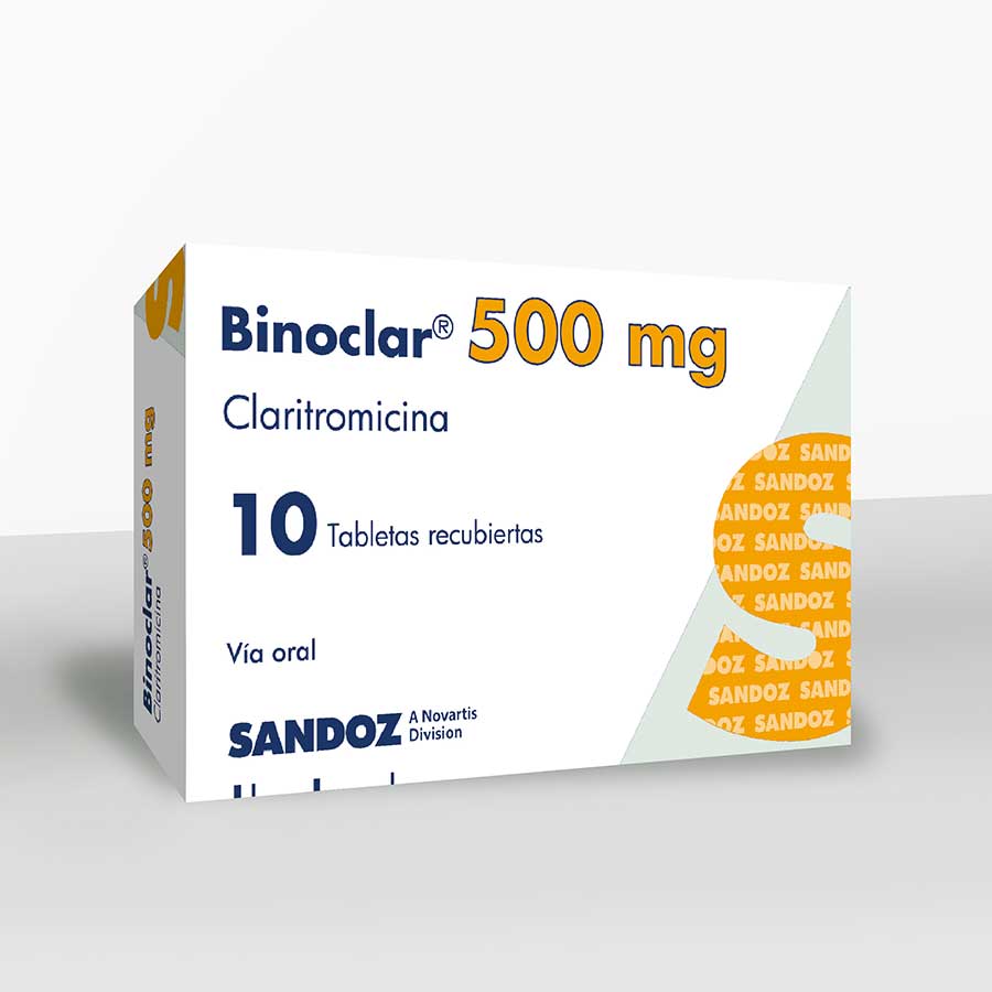 Binoclar 500mg alianza sandoz tableta 458213