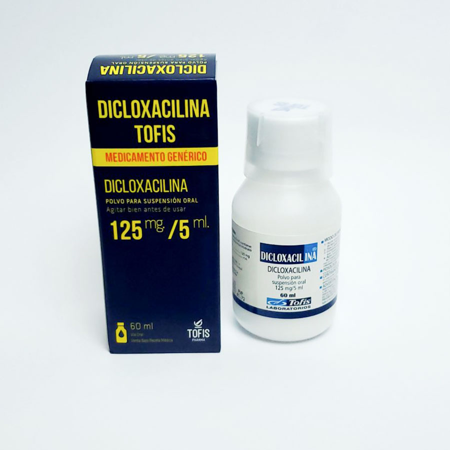 Dicloxacilina 125mg/5ml tofis - generico suspensión 458268