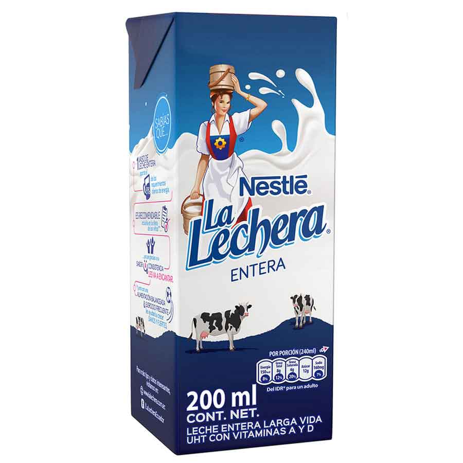 Leche entera la lechera 200 ml 458295