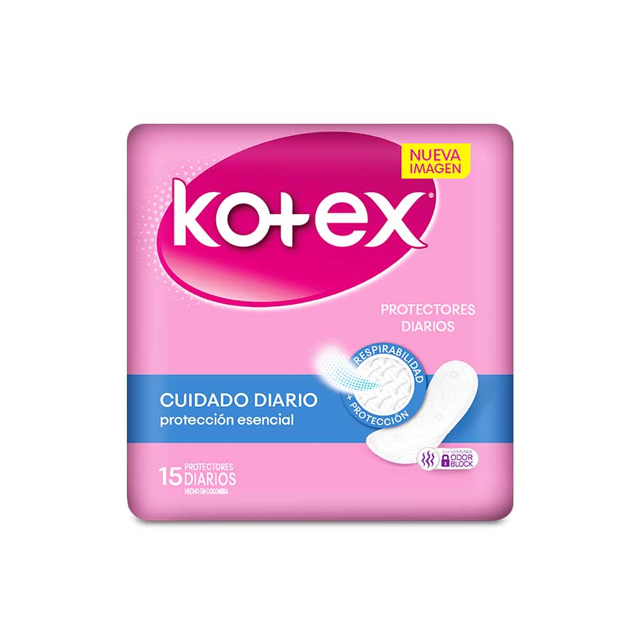 Protectores diarios kotex days duo ph 15 unidades 458345