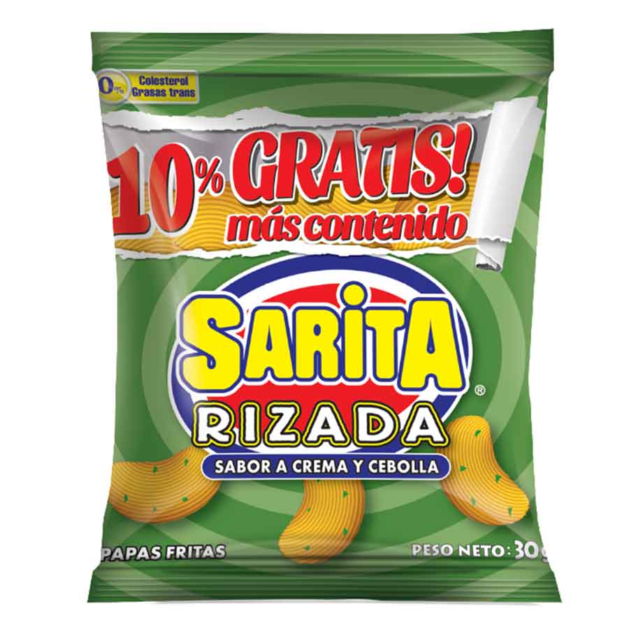 Papas sarita crema y cebolla 30 g 458376