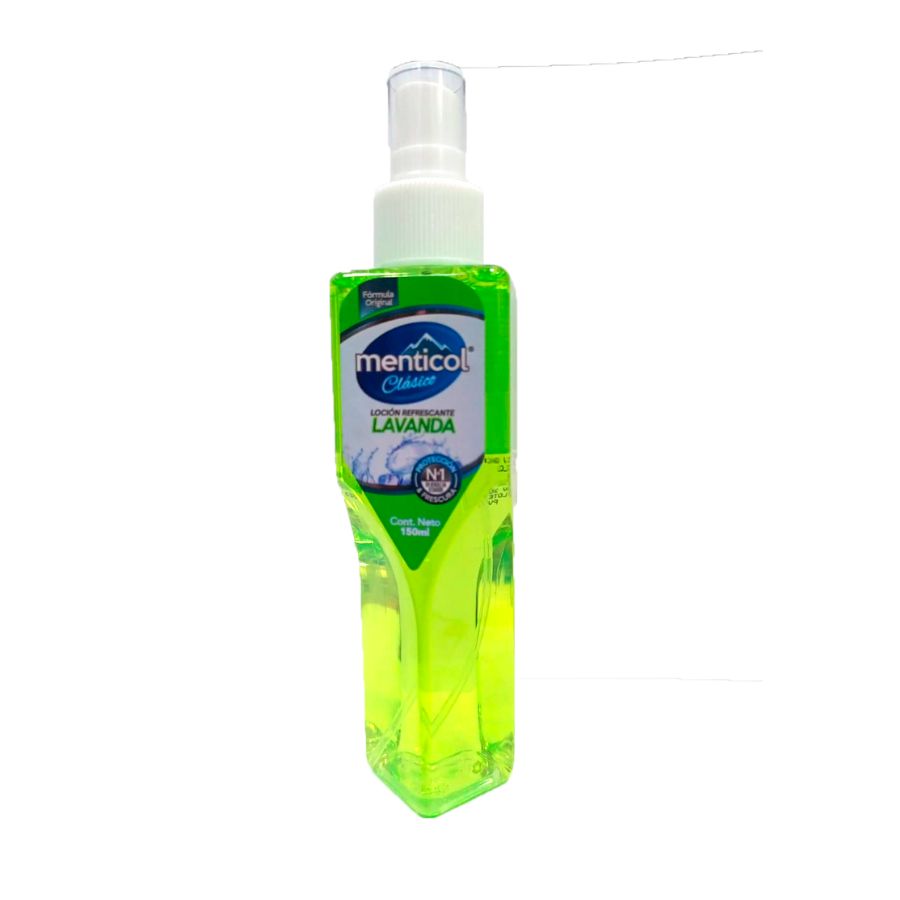 Loción refrescante de cuerpo menticol verde spray 150 ml 458418