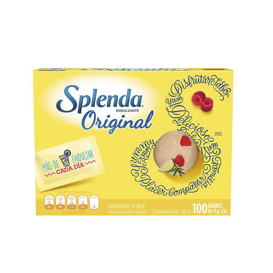 Endulzante splenda original en polvo 100 sobres 458433