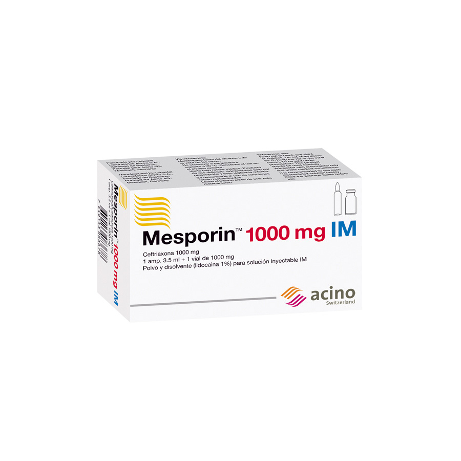 Mesporin 1gr acino pharma ampolla inyectable intramuscular 458441