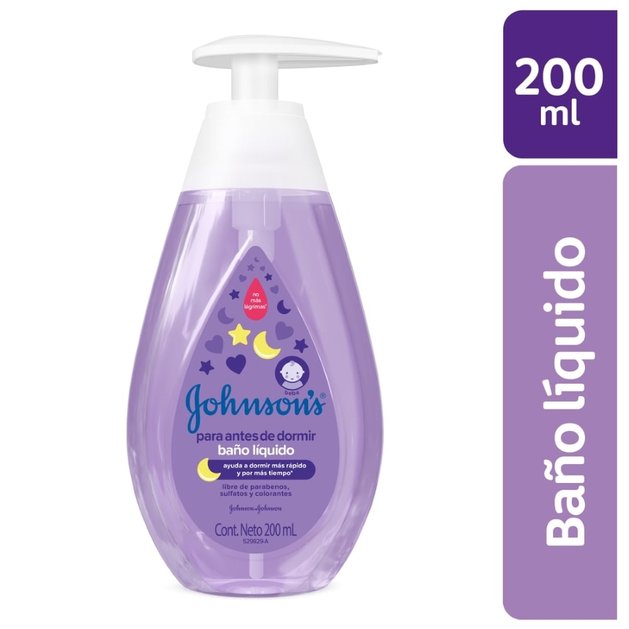 Jabón líquido johnson&johnson antes de dormir 200 ml 458504