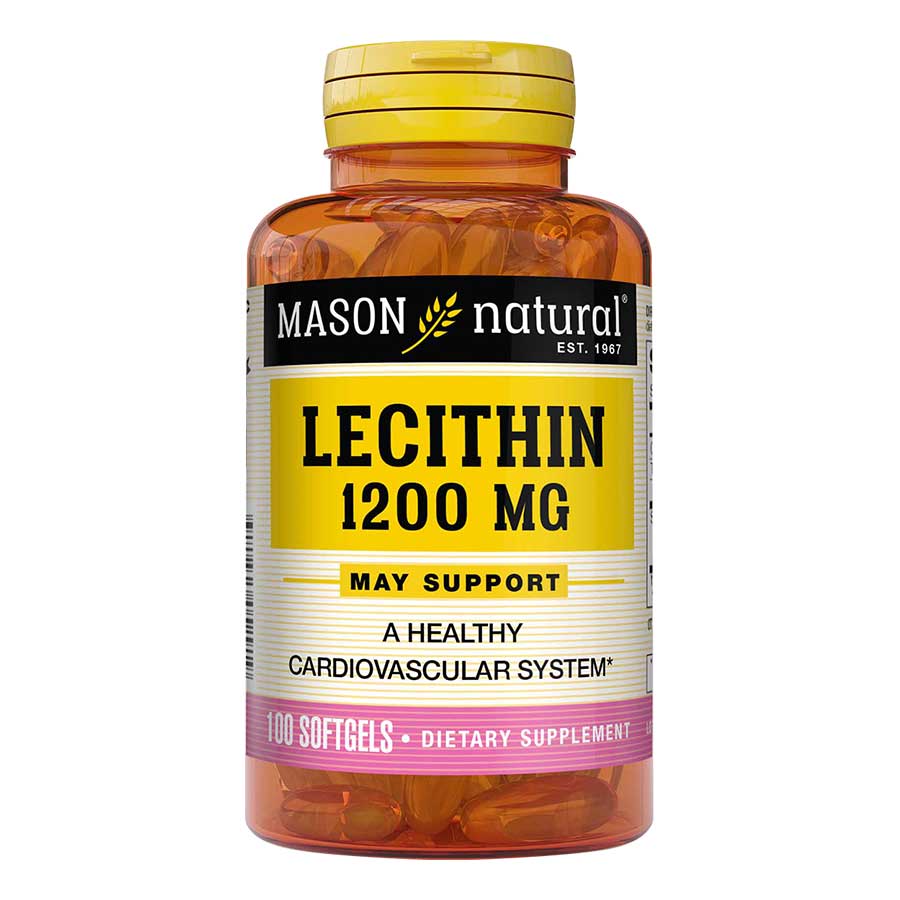 Lecithina 1200mg montalvan campoverde - mason natural cápsulas soya 458513