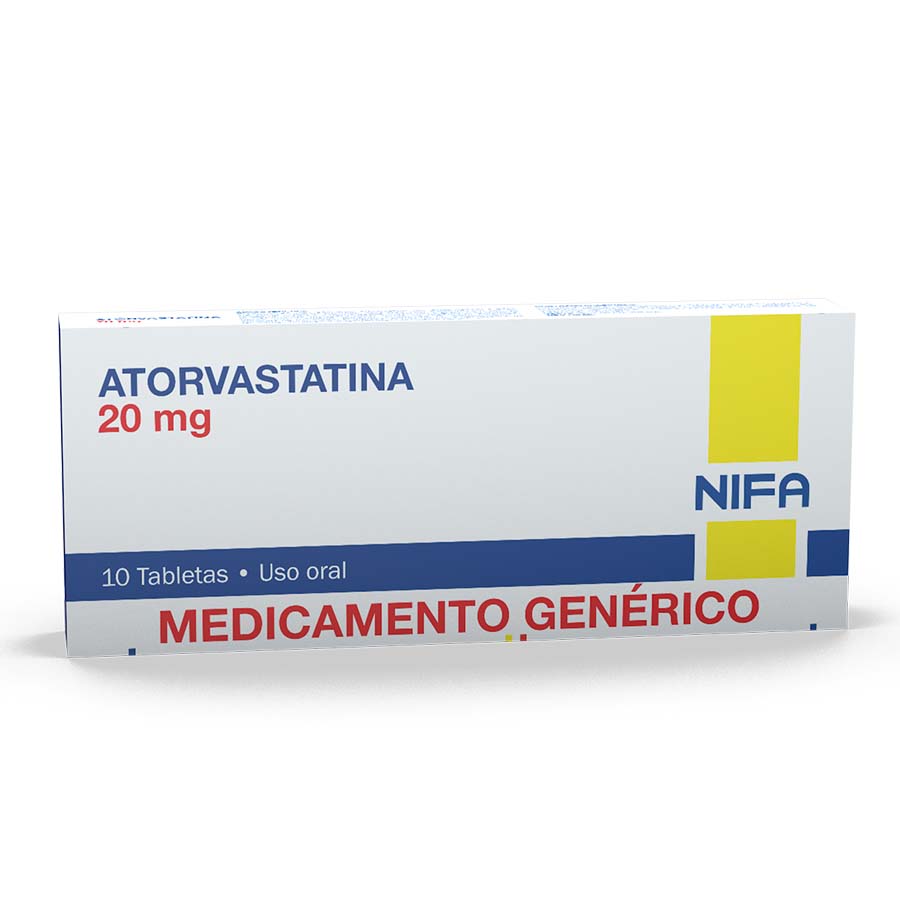 Atorvastatina 20mg garcos - nifa genericos tableta 458539