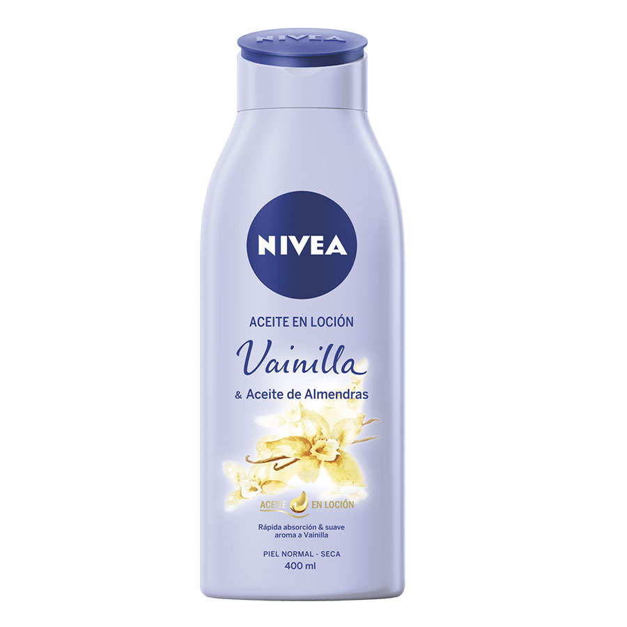 Loción nivea vainilla y aceite de almendras 400 ml 458546