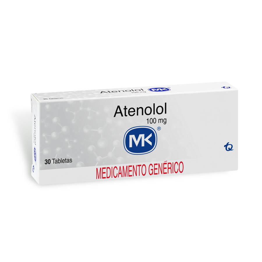 Atenolol 100mg tecnoquimicas - genericos tableta 458587