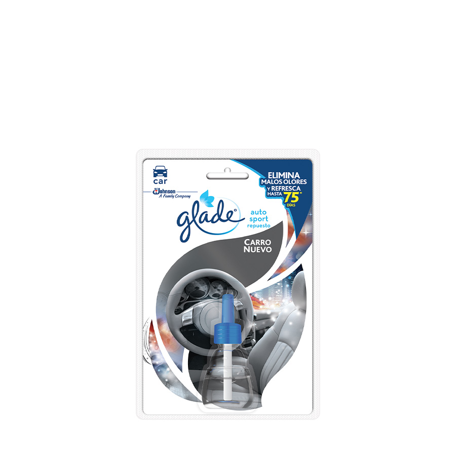 Ambientador glade auto carro nuevo repuesto auto carro nuevo 7 ml 458621