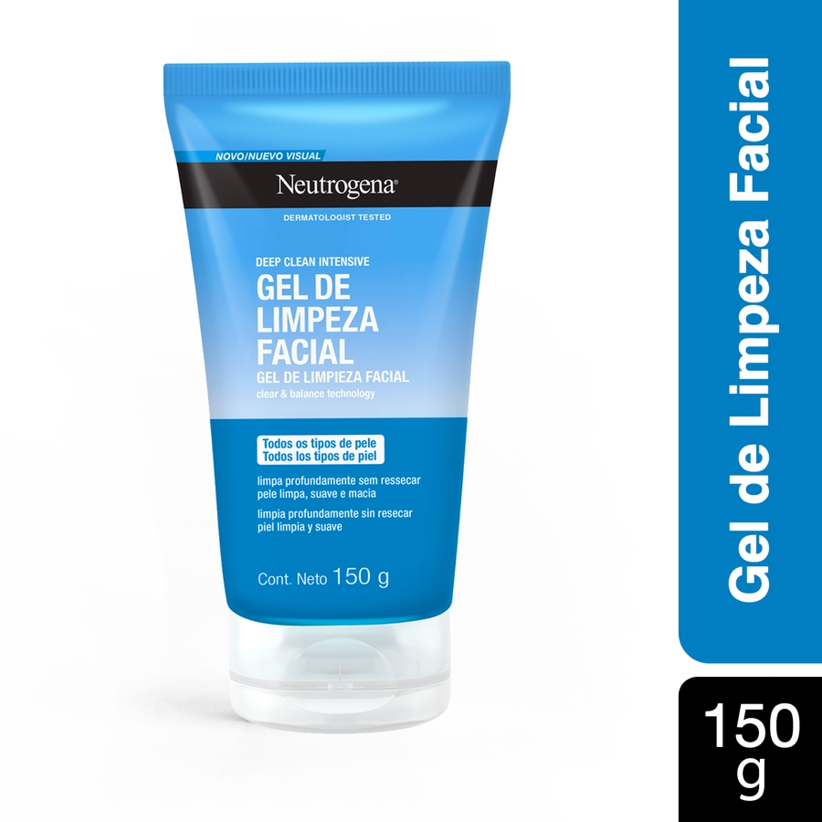 Gel neutrogena facial deep clean 150 ml 458659