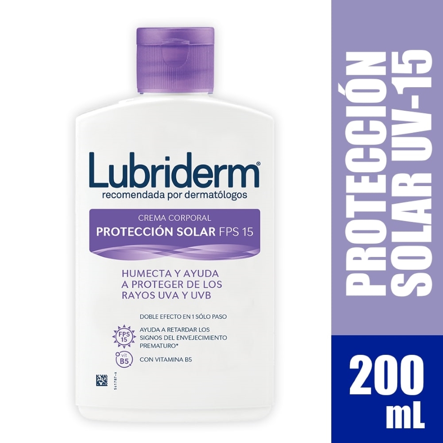 Crema humectante lubriderm crema corporal fps 15 200 ml 458671