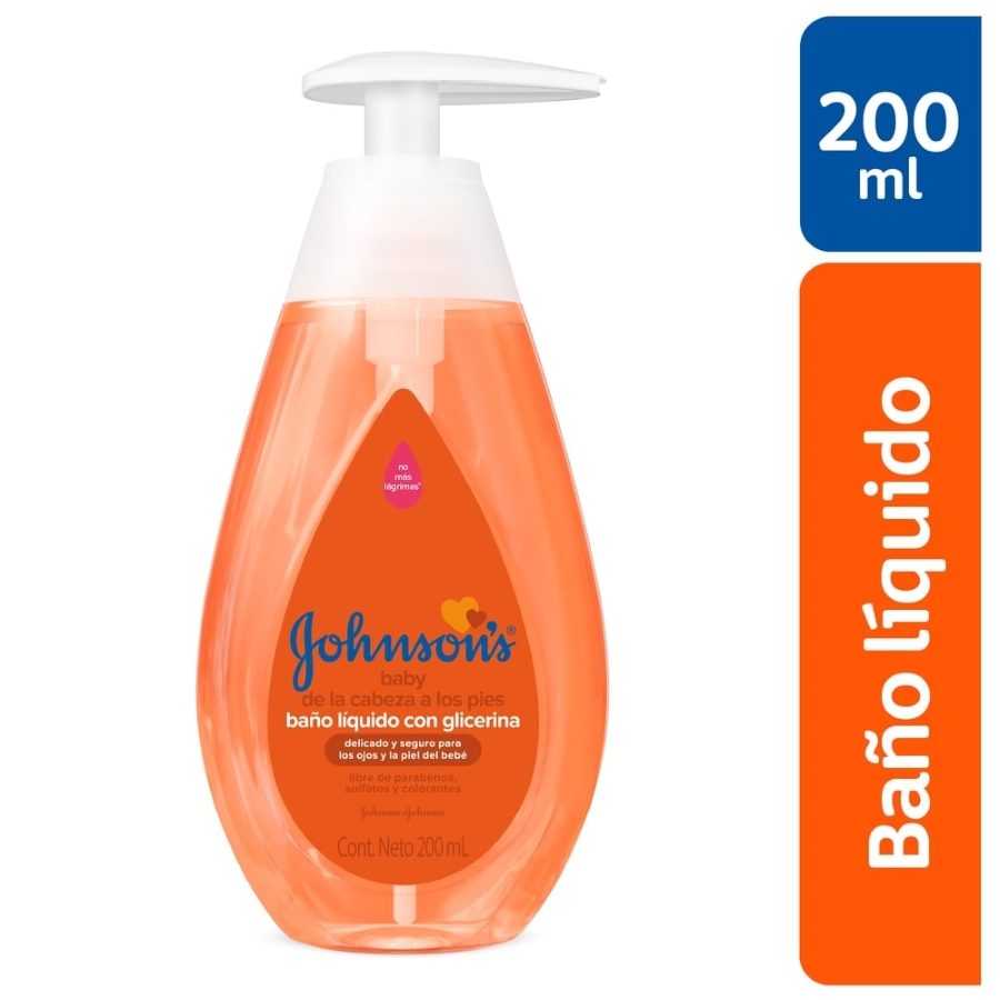 Jabón líquido johnson&johnson de la cabeza a los pies 200 ml 458729