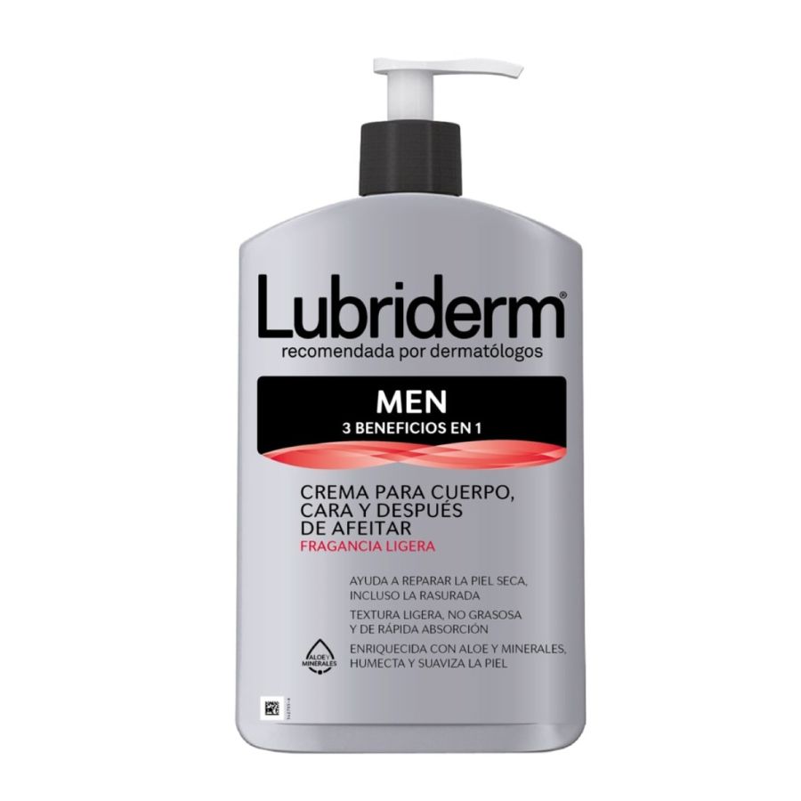 Crema lubriderm mens 3 en 1 400 ml 458739