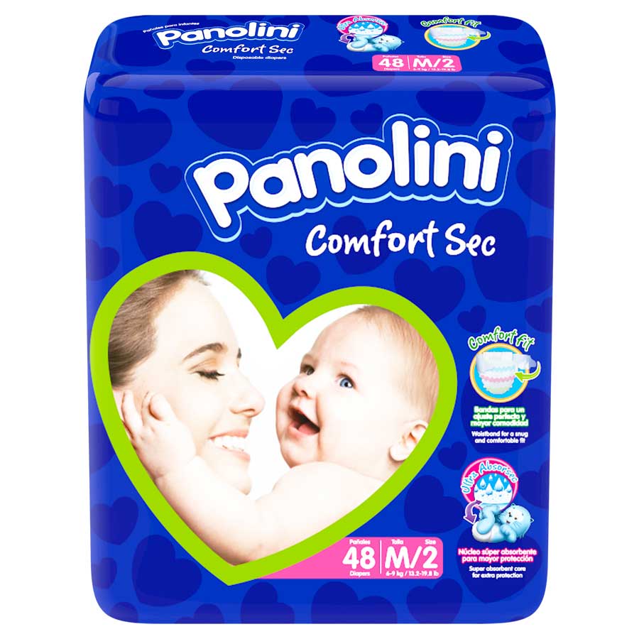 Pañal panolini comfort sec medium 48 unidades 458798