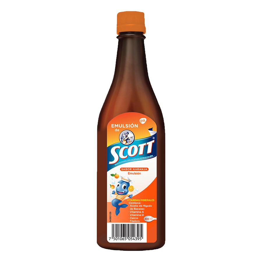 Scott emulsión naranja 400ml 458907