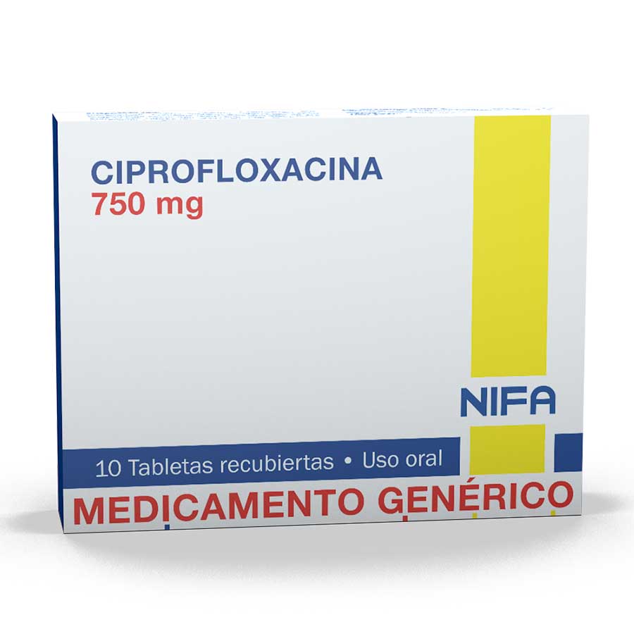 Ciprofloxacina 750mg garcos - nifa genericos tableta recubierta 458929