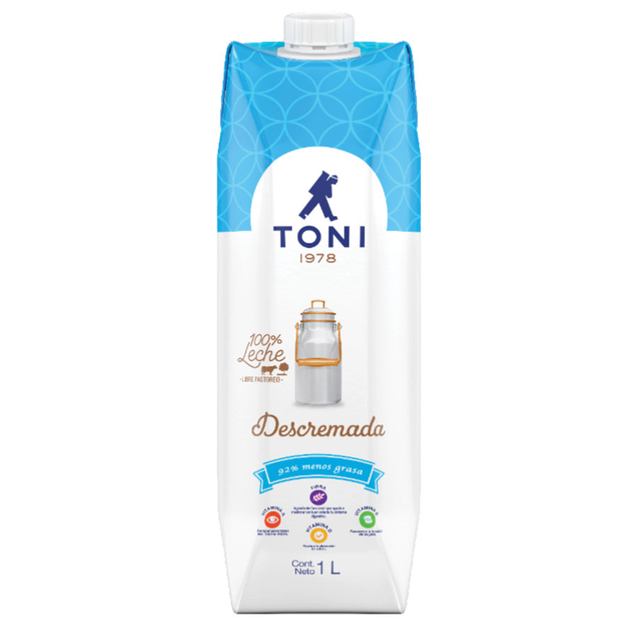 Leche toni descremada tetrapack 1 litro 458944