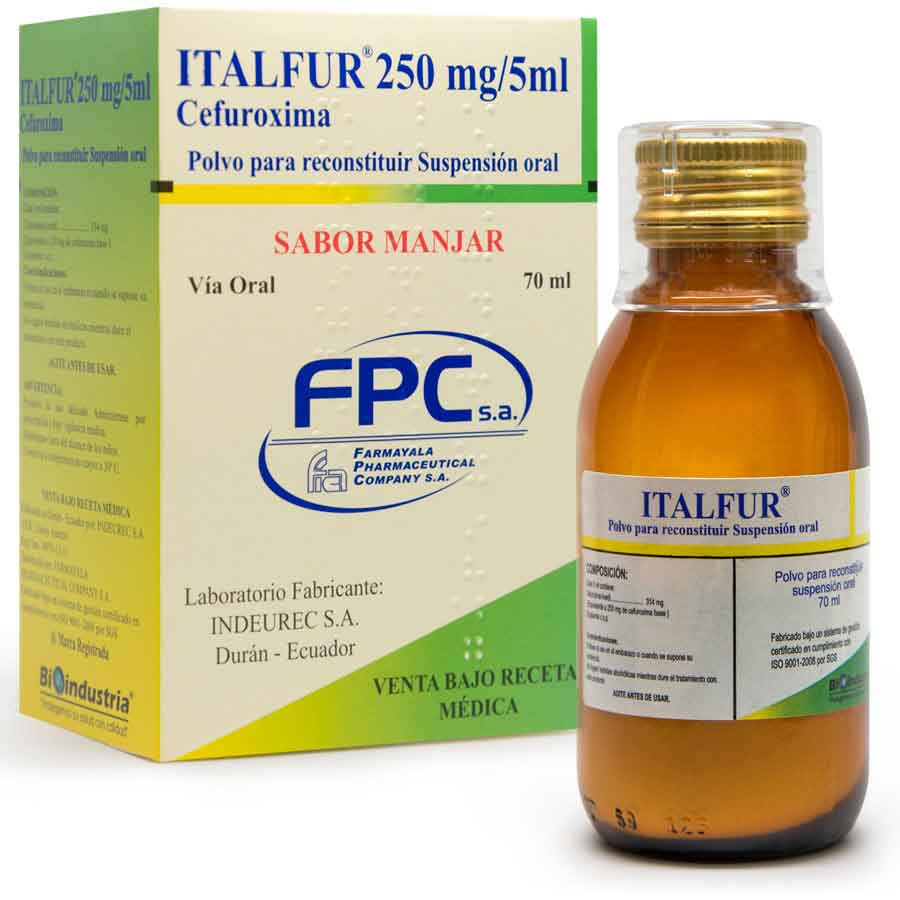 Italfur 250mg/5ml farmayala - farmayala suspensión manjar 459002