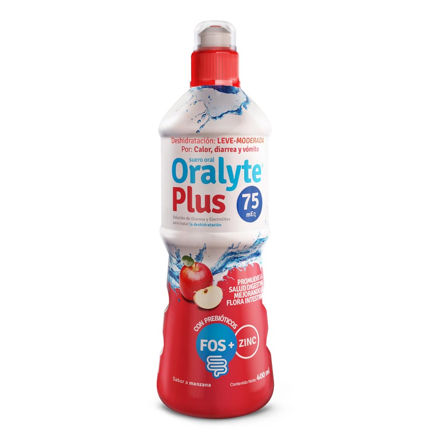 Oralyte plus 75meq manzana solución oral 400 ml 459040