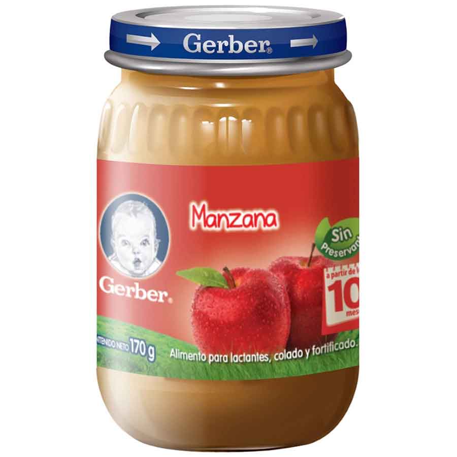 Gerber compota infantil manzana 170 g 459153