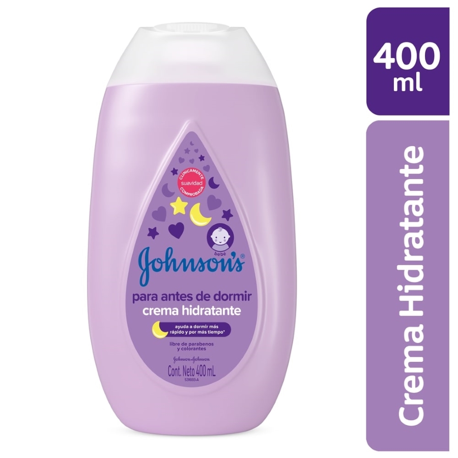 Crema johnson&johnson antes de dormir 400 ml 459325