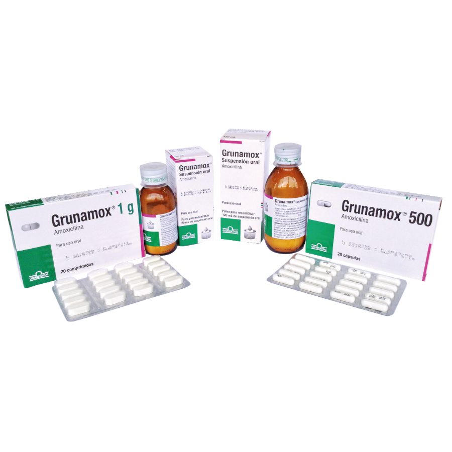 Grunamox 250mg/5ml grunenthal suspensión 459346