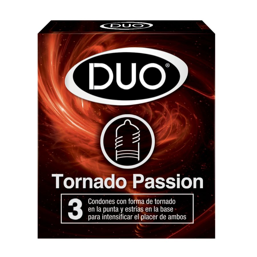 Preservativo duo tornado passion 3 unidades 459359