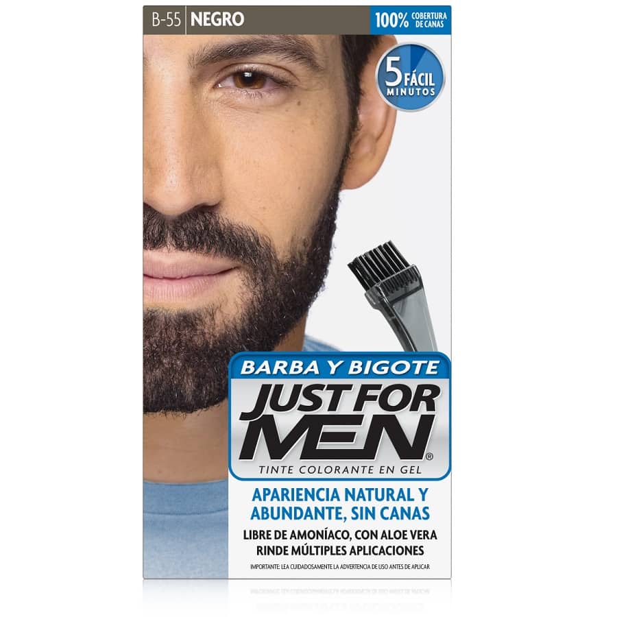 Tinte just for men barba y bigote negro b55 28 g 459438