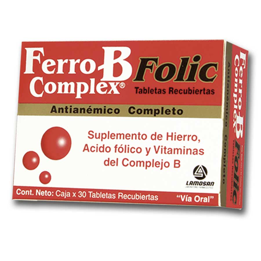 Ferro b complex 100mg lamosan tableta 459445